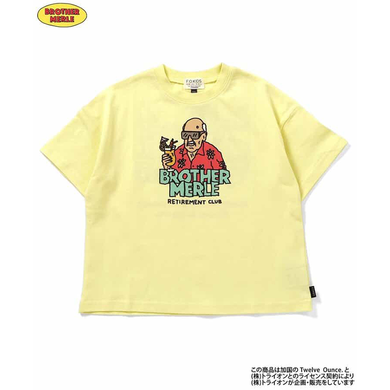 F.O.KIDS ORIGINAL ブラザーマール 4柄Tシャツ レモンイエロー 100cm/R307095